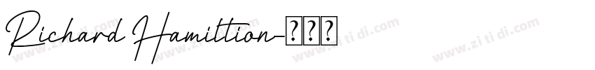 Richard Hamiltion字体转换